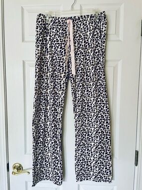 Bobbie Brooks Soft Lounge Pants Wide Leg Pajama Elastic Waist
